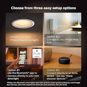フィリップスPhillips Hue White ambiance 5個セット Philips Hue Smart Recessed 5/6 Inch LED Downlight Old